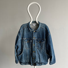 1980s Venezia Incredible Cinched Back Denim Jean Jacket - The Pockets!