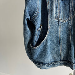 1980s Venezia Incredible Cinched Back Denim Jean Jacket - The Pockets!