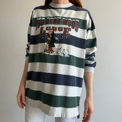 1990s 100 Acre Wood Lodge Tigger Striped Long Sleeve Cotton T-Shirt