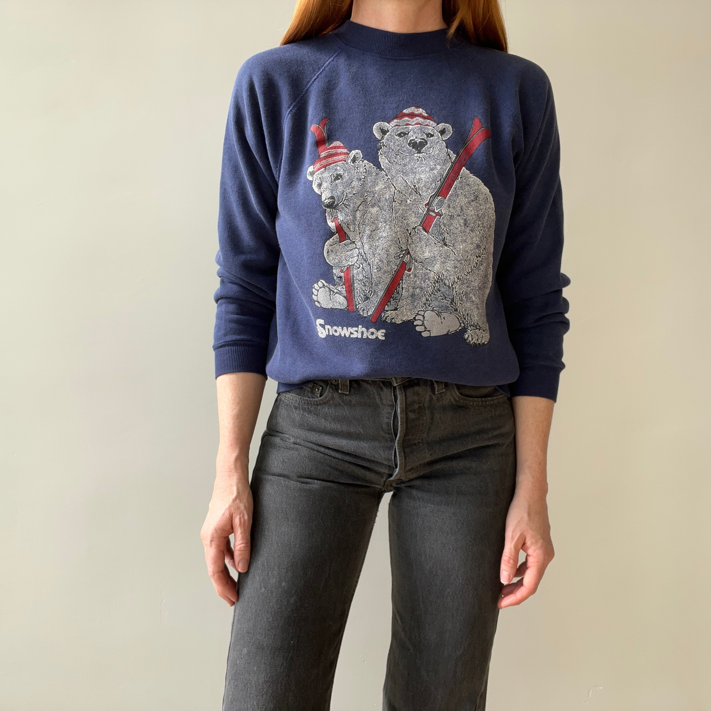 1980s Snowshoe - Ski West Virginia - Polar Bear Sweatshirt