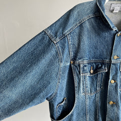 1980s Venezia Incredible Cinched Back Denim Jean Jacket - The Pockets!