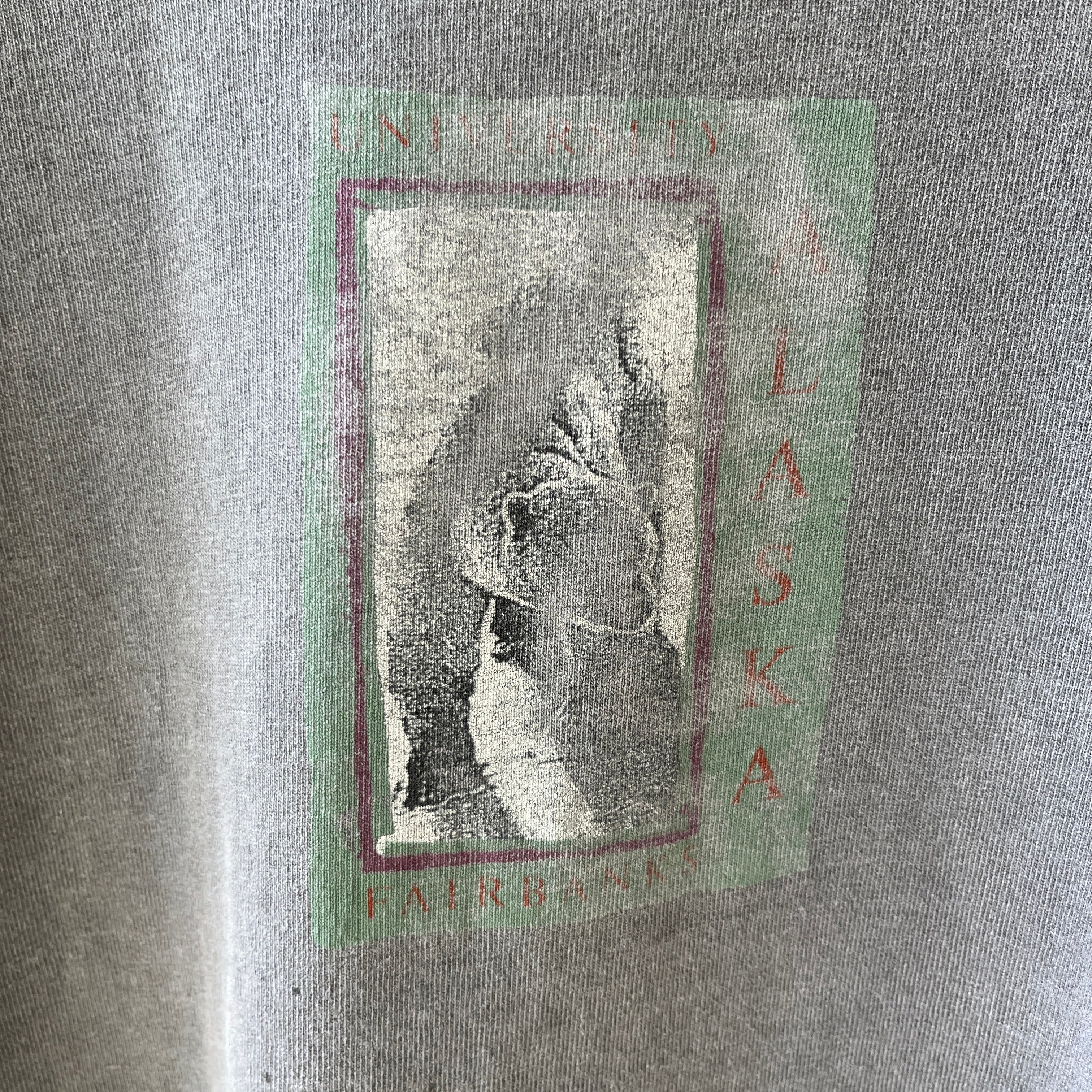 1990s University Alaska Fairbanks Long Sleeve T-Shirt