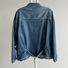 1980s Venezia Incredible Cinched Back Denim Jean Jacket - The Pockets!