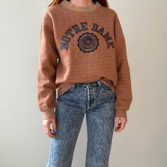 1990/2000s Notre Dame University Heather Brown Sweatshirt