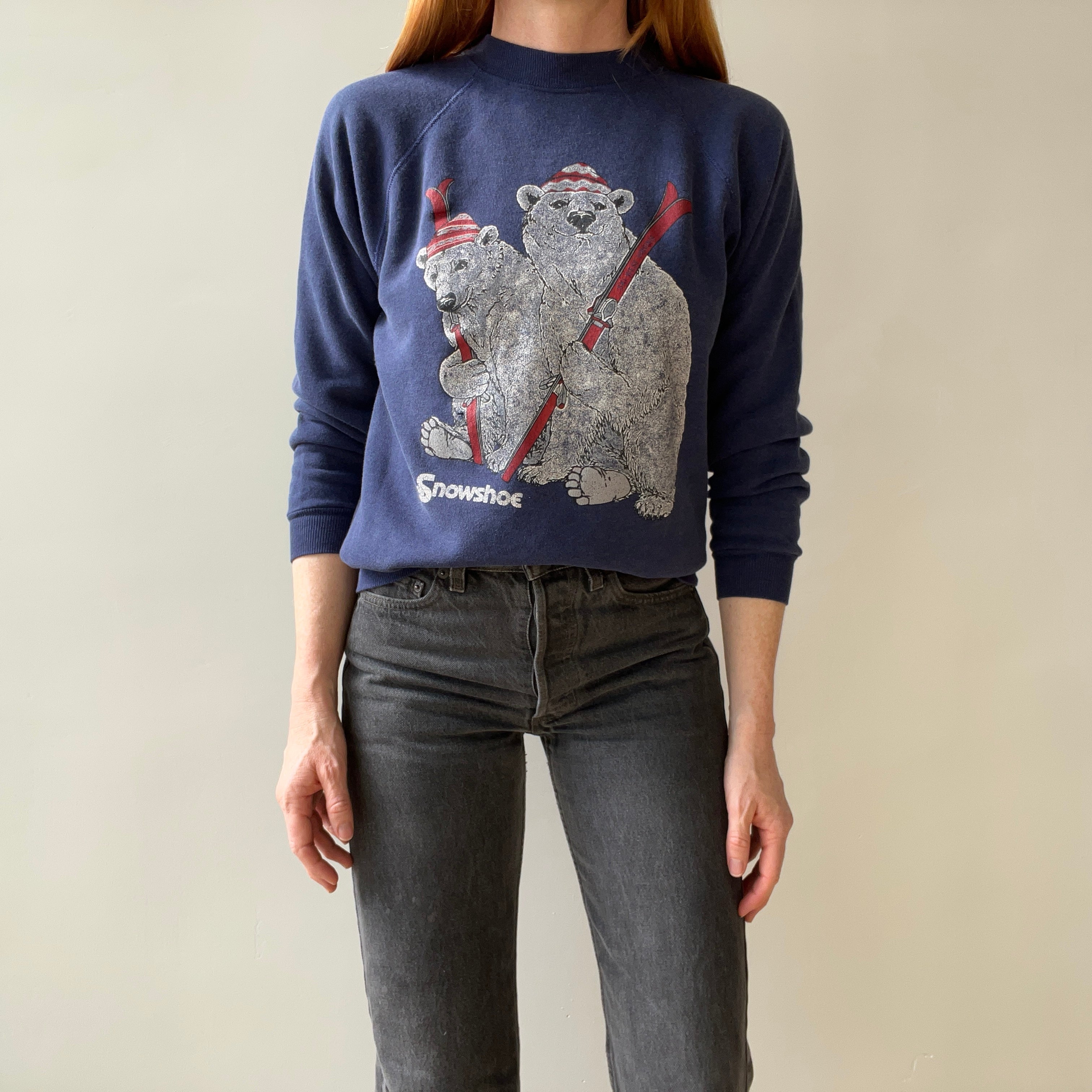 1980s Snowshoe - Ski West Virginia - Polar Bear Sweatshirt