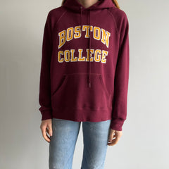 1980s (Early) Boston University Hoodie by Bassett Walker