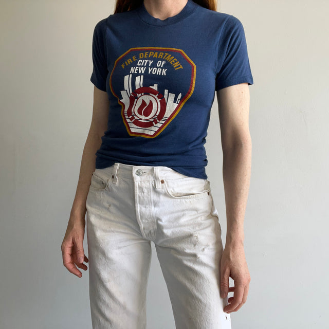 1970s FDNY FItted Smaller T-Shirt