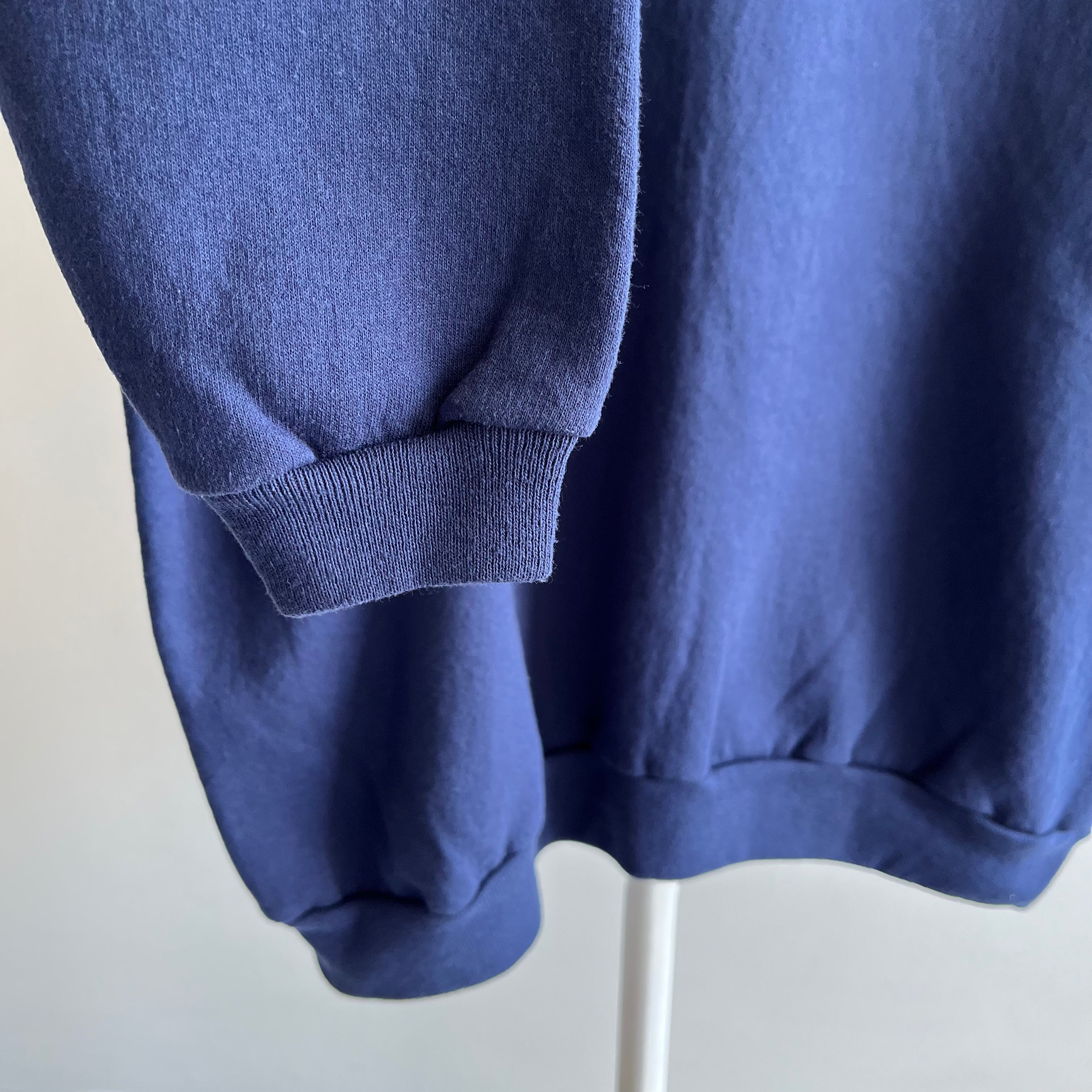 1990s Blank Navy HHW Sweatshirt