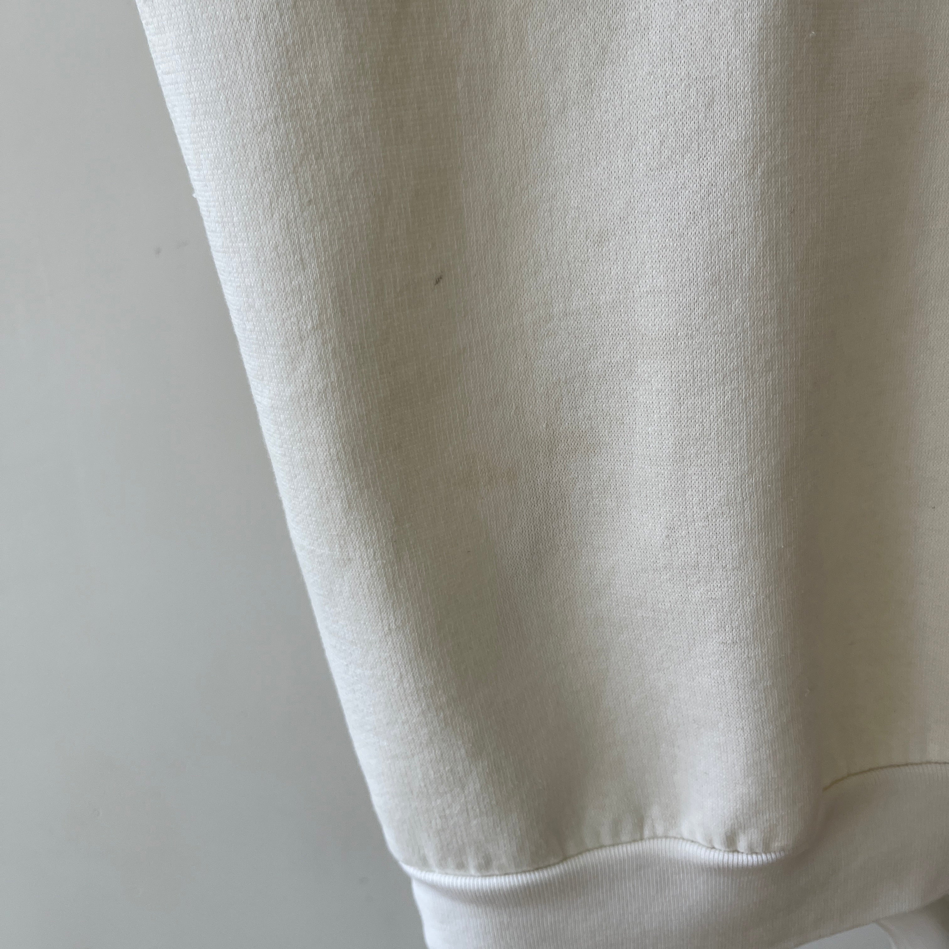 1970s/80s Color Block Collared Sweatshirt - !!!