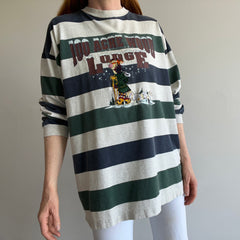 1990s 100 Acre Wood Lodge Tigger Striped Long Sleeve Cotton T-Shirt