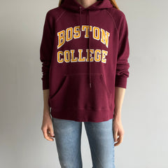 1980s (Early) Boston University Hoodie by Bassett Walker