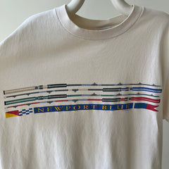 1990s Newport Blue T Shirt - Backside Too