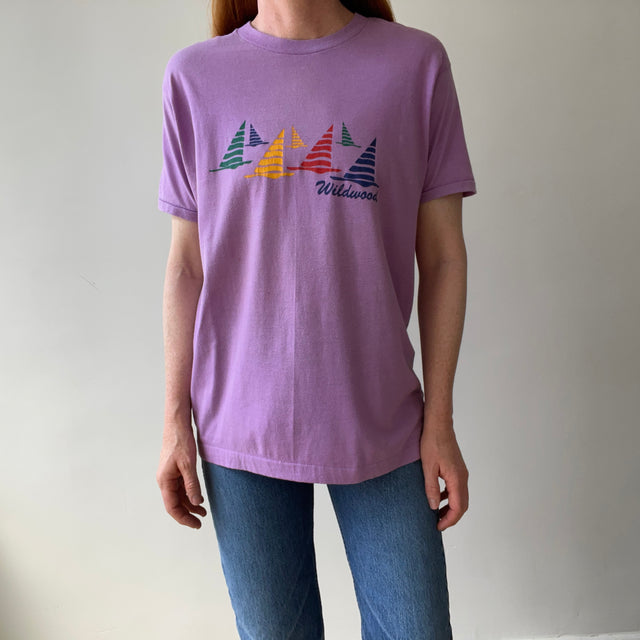 T-shirt teinté de peinture noire vierge des années 00