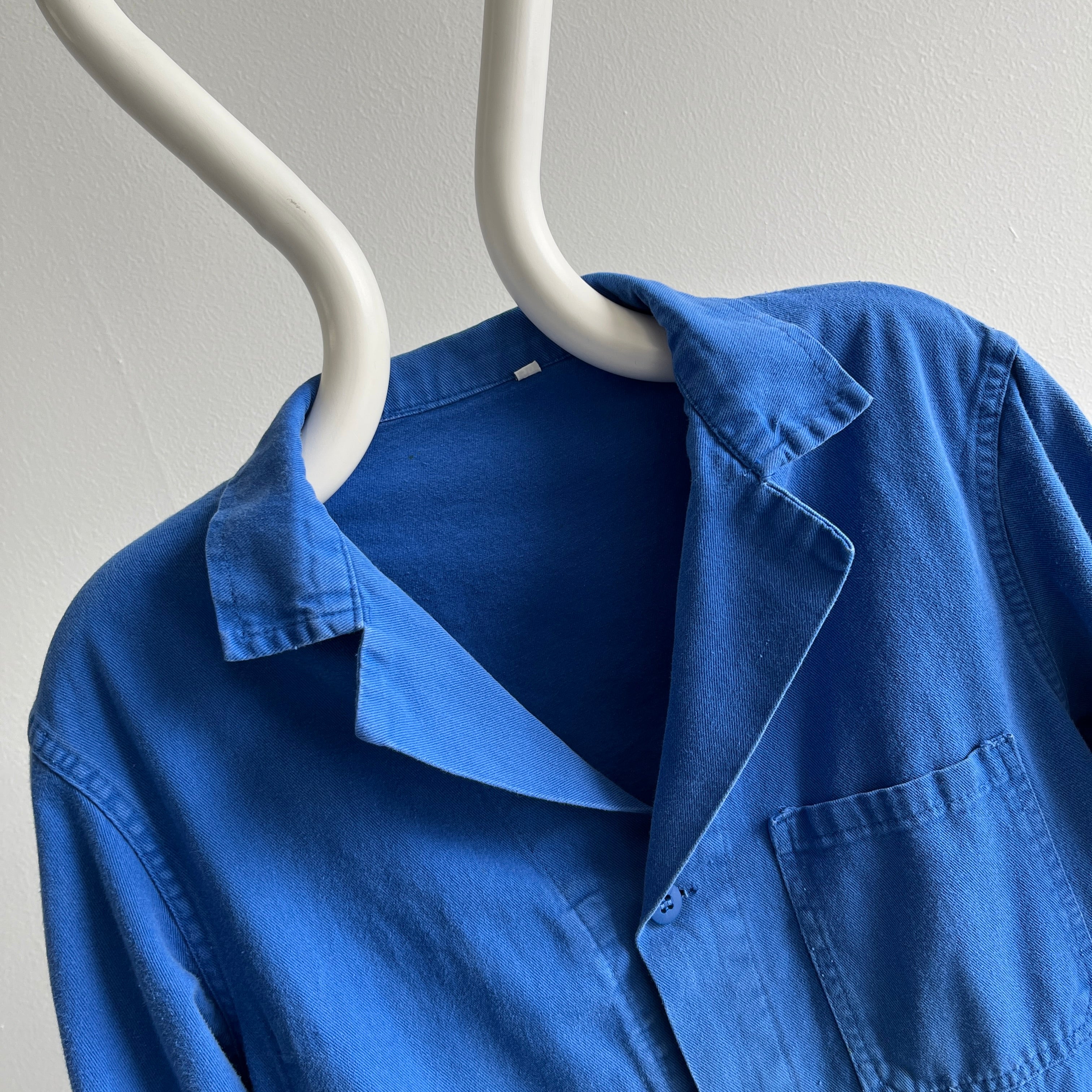 1970s Classic Blue Lightweight French Chore Coat