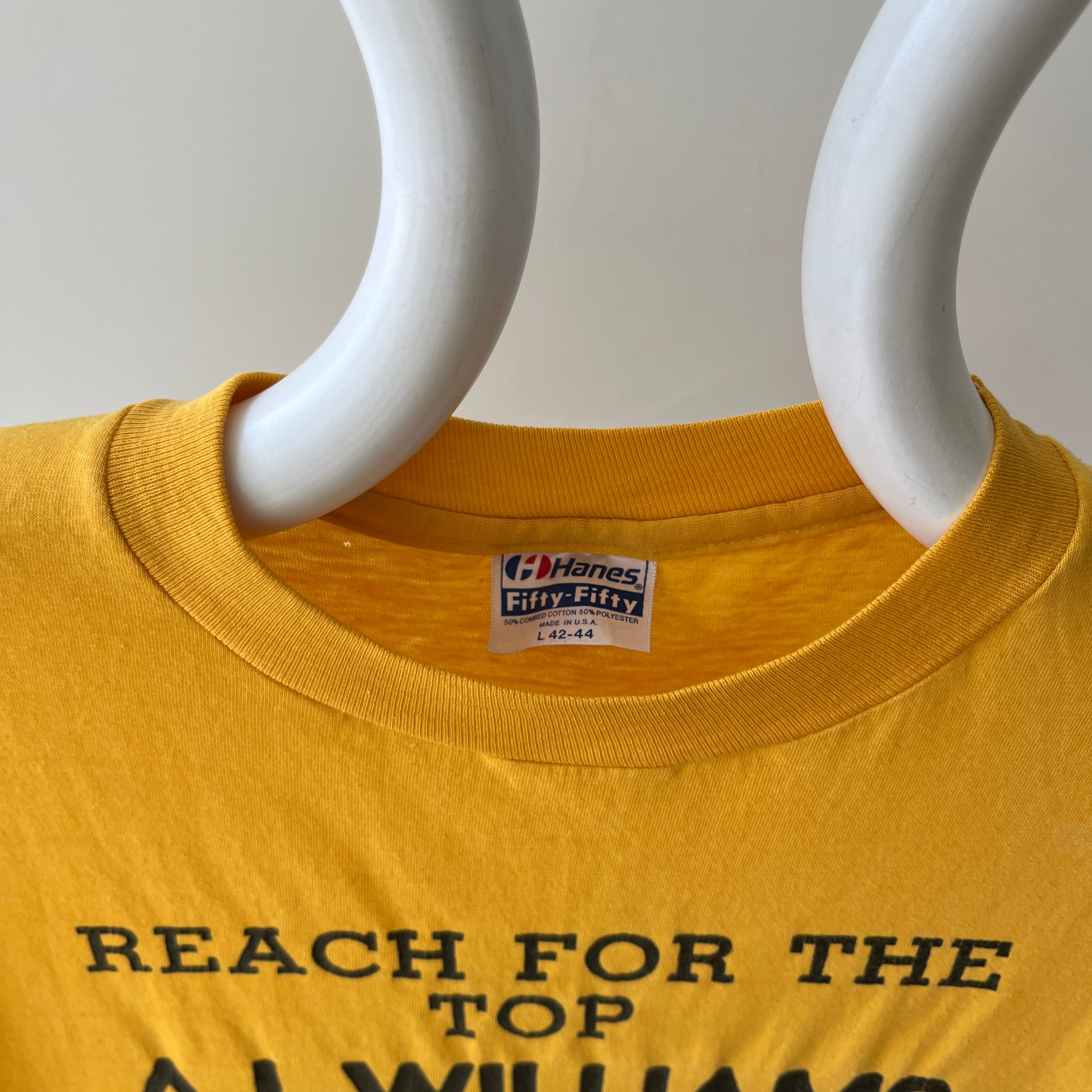 1980s Reach For The Top A.J. Williams T Shirt - Backside Too