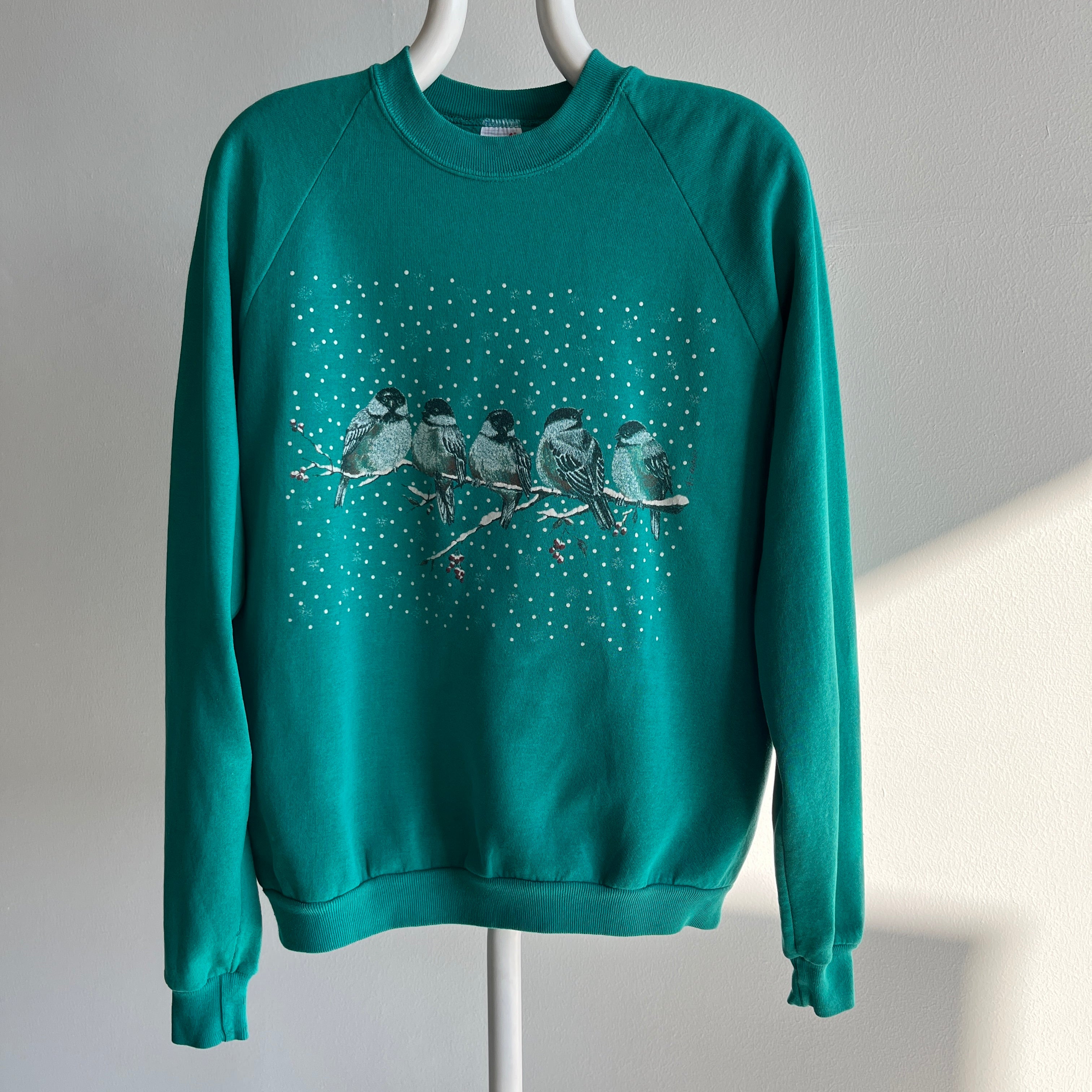 1980s Chickadees Winter Sweatshirt - Awwwww