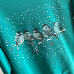 1980s Chickadees Winter Sweatshirt - Awwwww