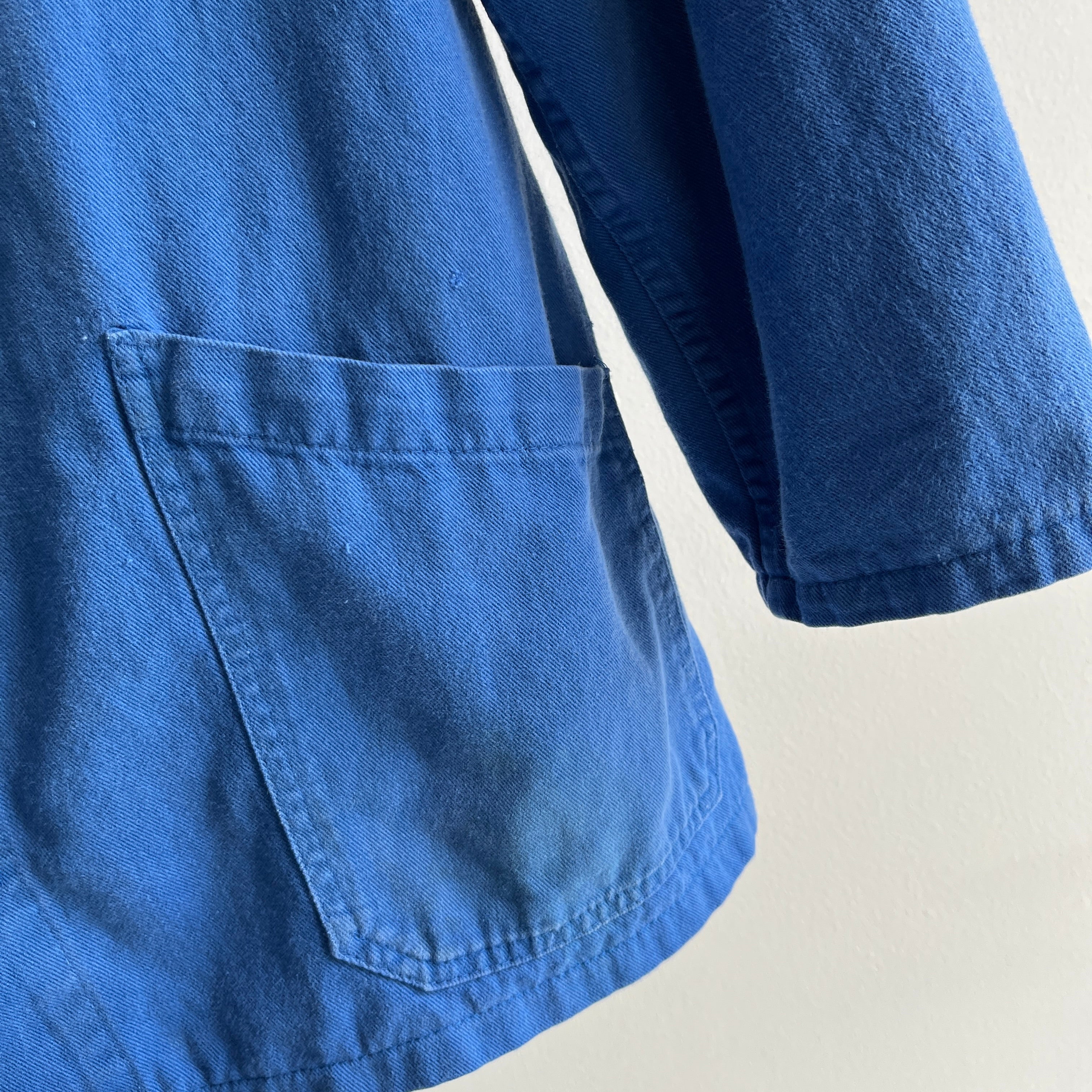 1970s Classic Blue Lightweight French Chore Coat