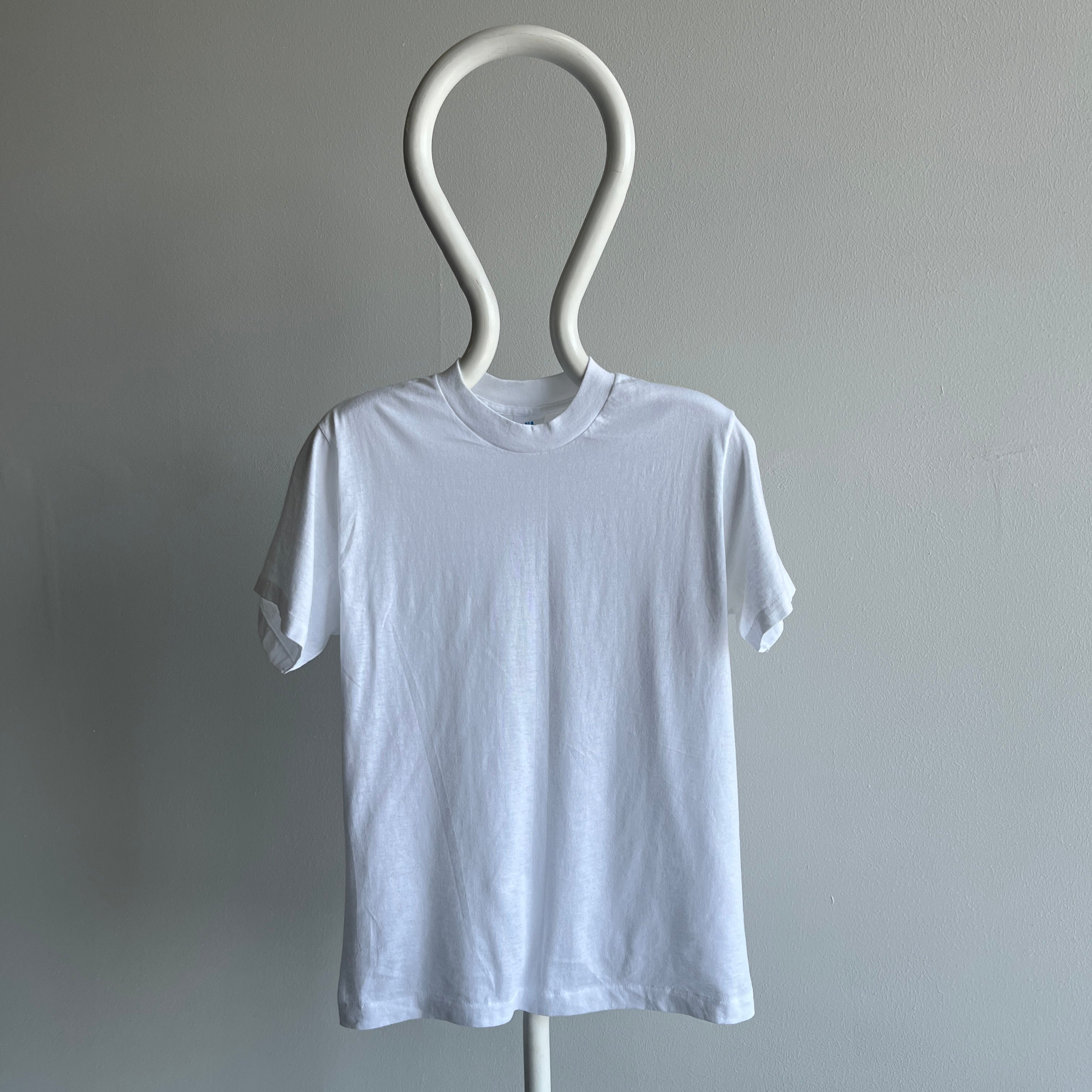 1980s/90s Blank White T-Shirt - Single Stitch, Lovely