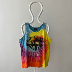 1980s/90s Harley Nicely Beat Up Tie Dye Tank Top