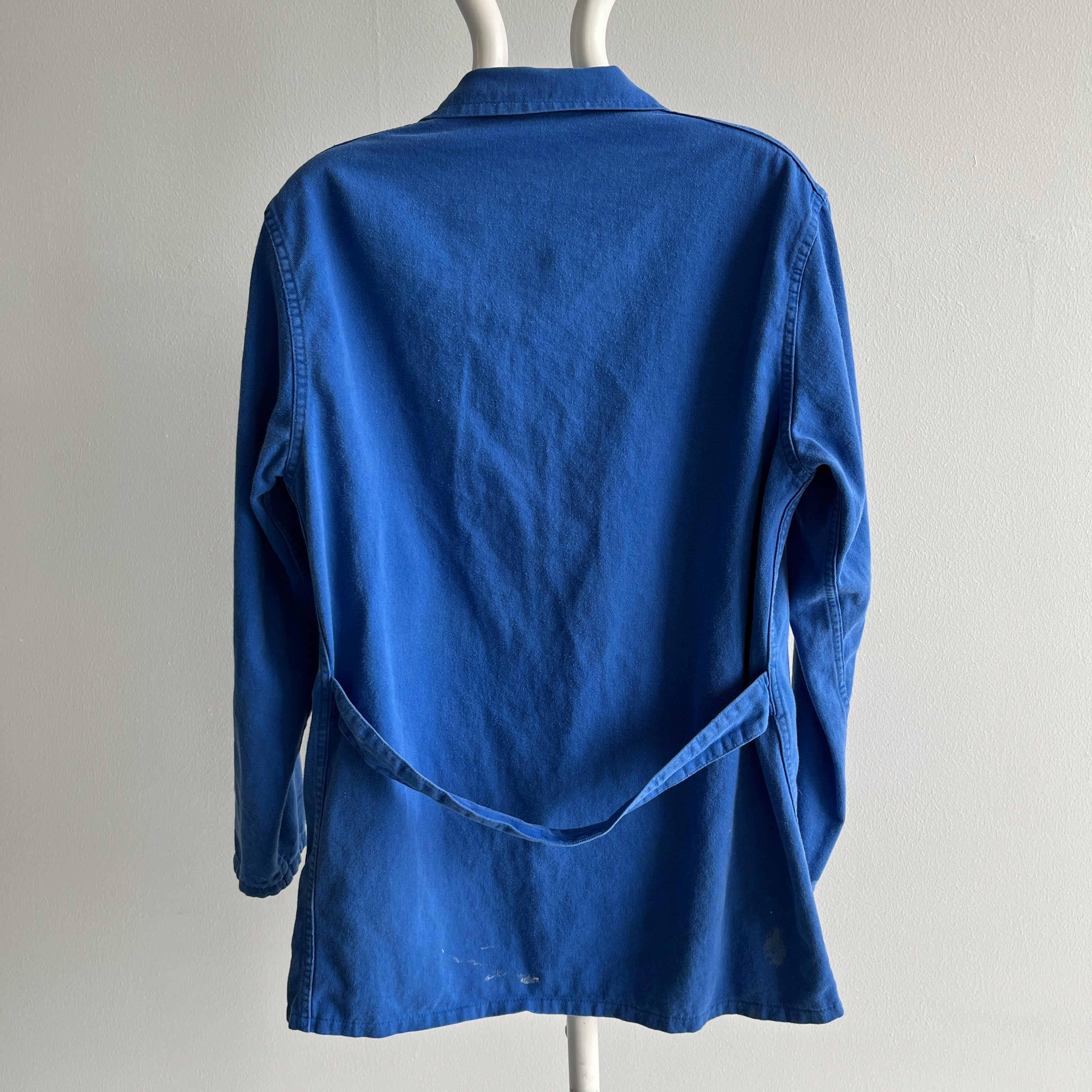 1970s Classic Blue Lightweight French Chore Coat