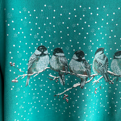 1980s Chickadees Winter Sweatshirt - Awwwww