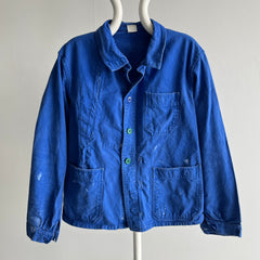 1980s Destroyed and Repaired Structured French Chore Coat