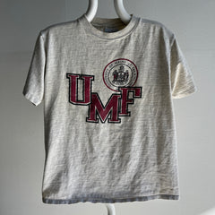 1980s University of Maine Aged/Ecru T-Shirt