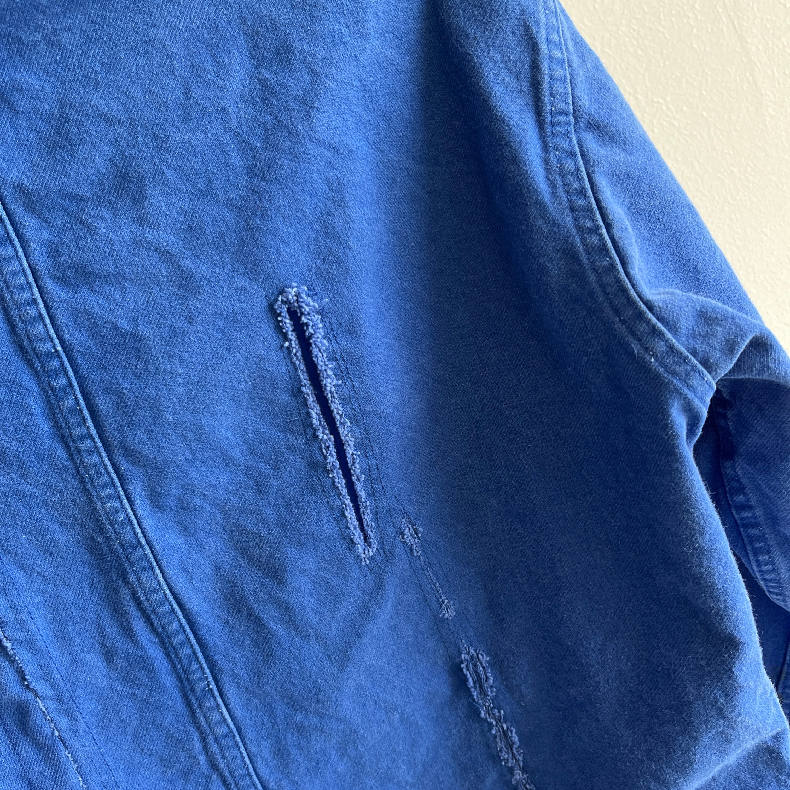 1980s Destroyed and Repaired Structured French Chore Coat