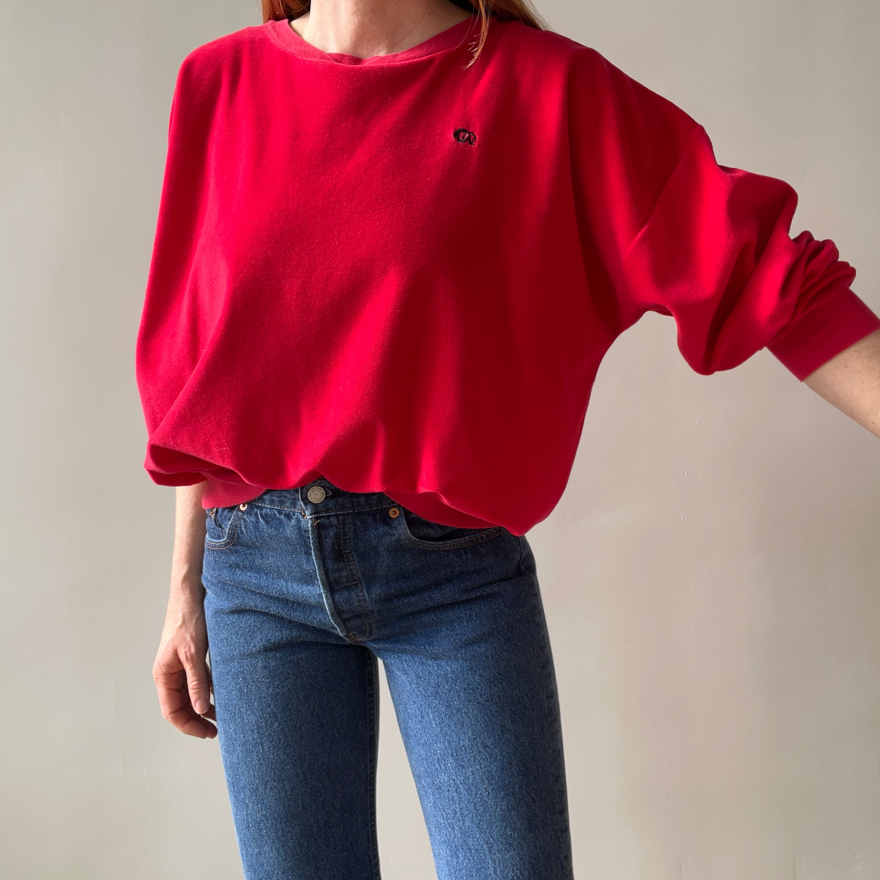 1980/90s Oscar de la Renta Velour Sweatshirt - WOWZA