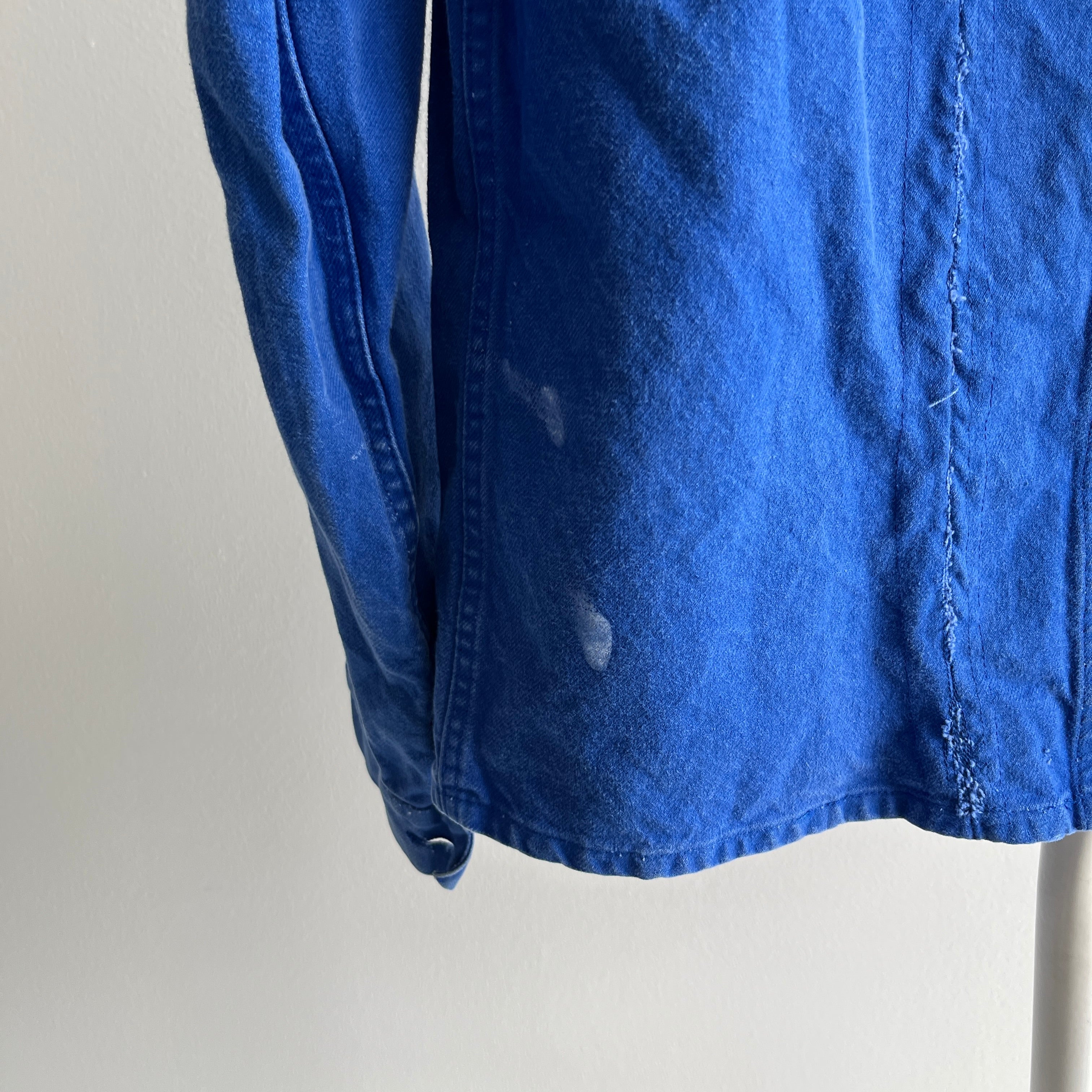 1980s Destroyed and Repaired Structured French Chore Coat