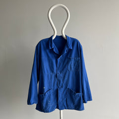 1970s French Blue Chore Coat/Duster
