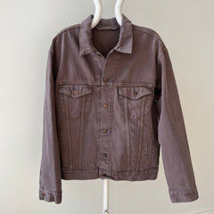 1980s Mauve Over Dyed Levi's Trucker Jacket