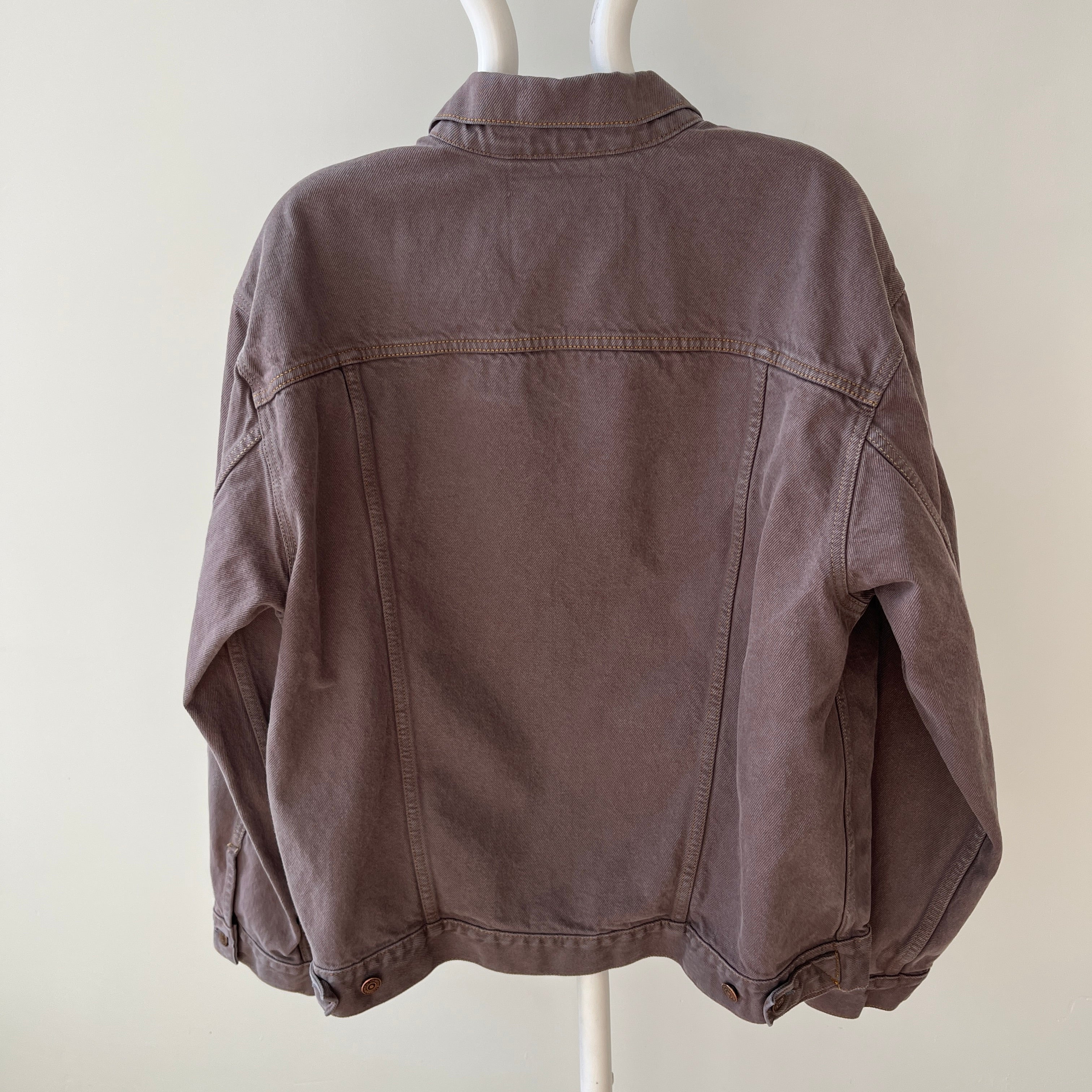 1980s Mauve Over Dyed Levi's Trucker Jacket