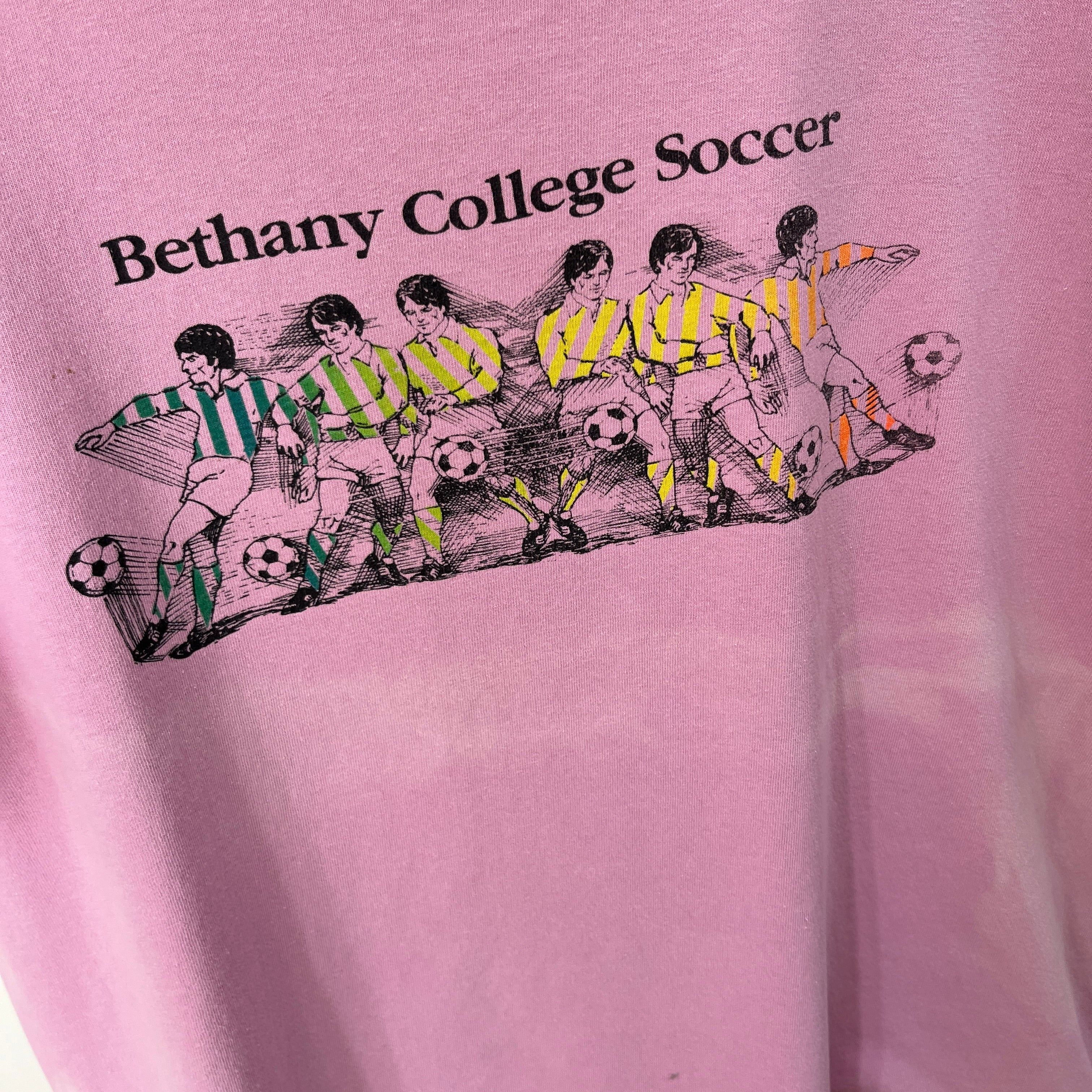 1990 Bethany Bleach Stained Cotton Rugby Shirt with 