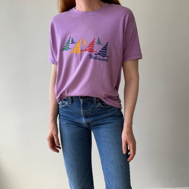 T-shirt teinté de peinture noire vierge des années 00