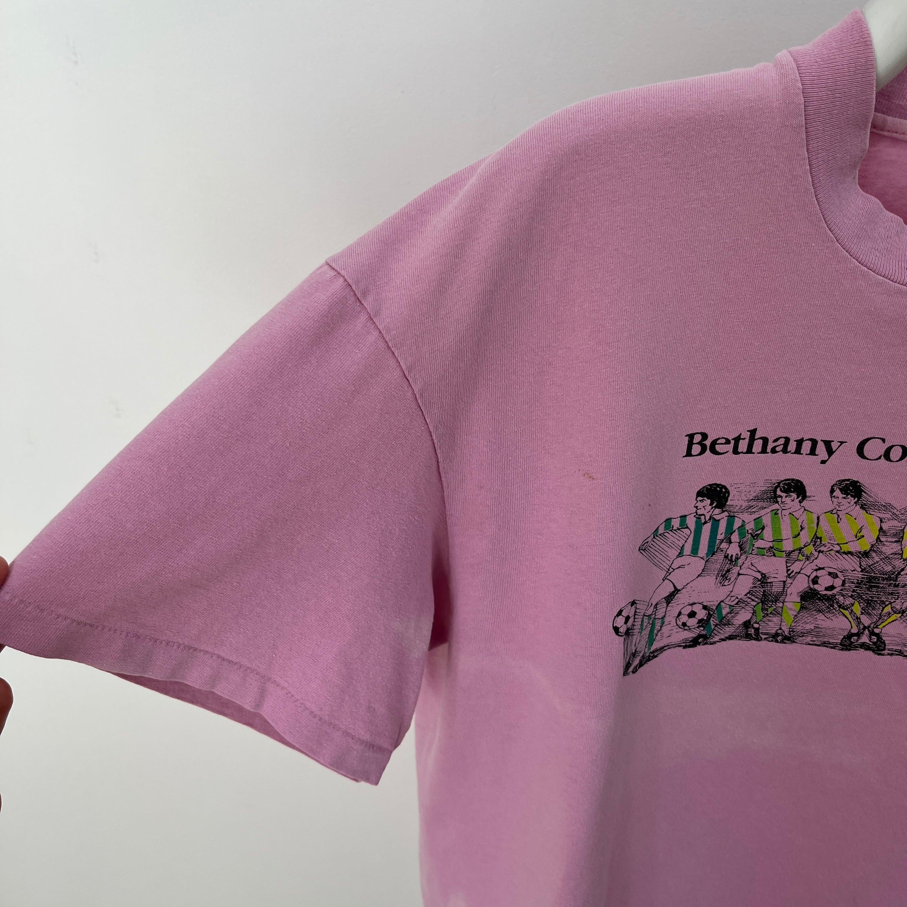 1990 Bethany Bleach Stained Cotton Rugby Shirt with 