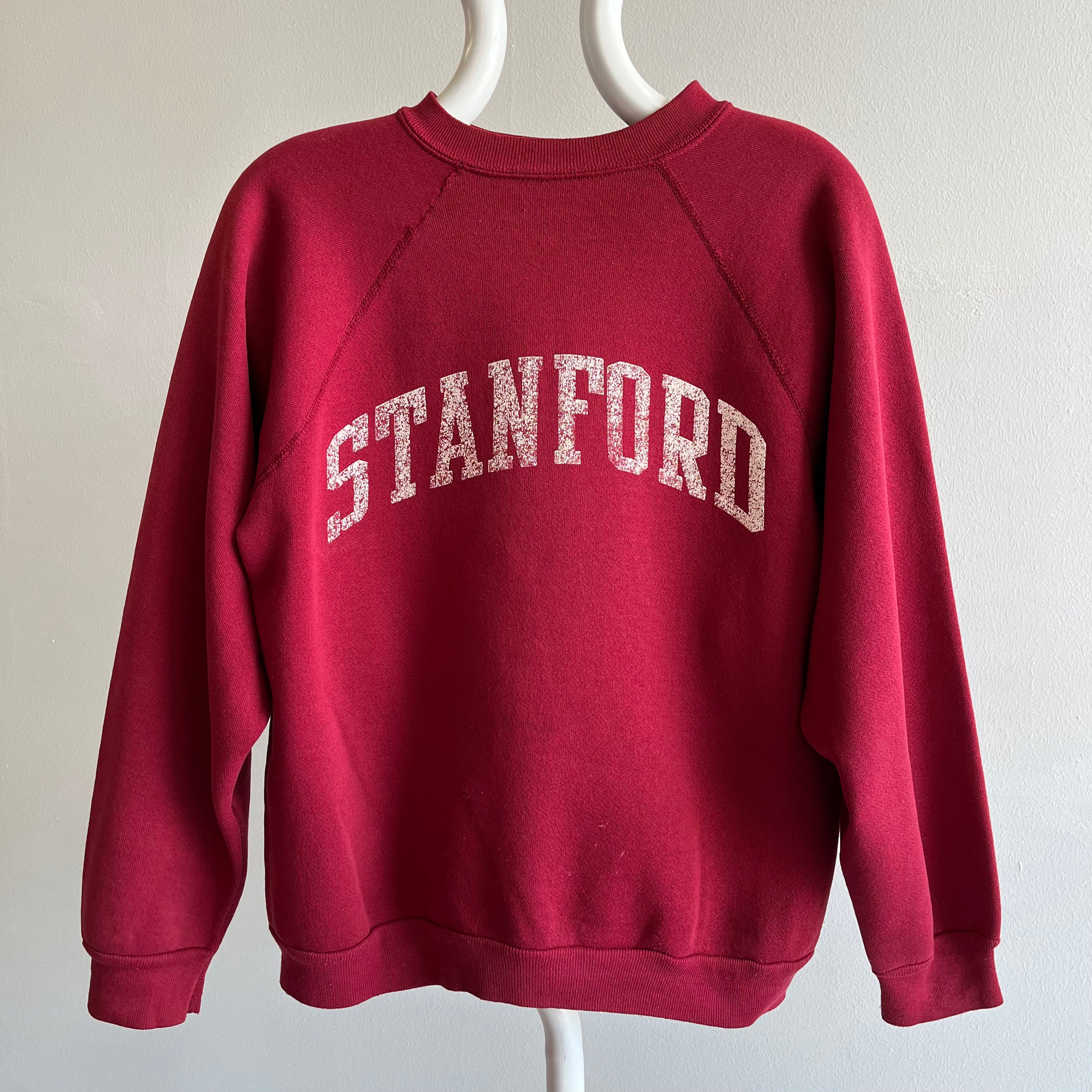 1970/80s Stanford University Sweatshirt with Mending