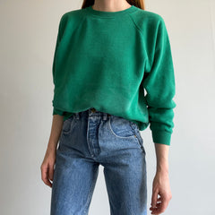 1980s Epic Sun Faded Green Ragan Sweatshirt