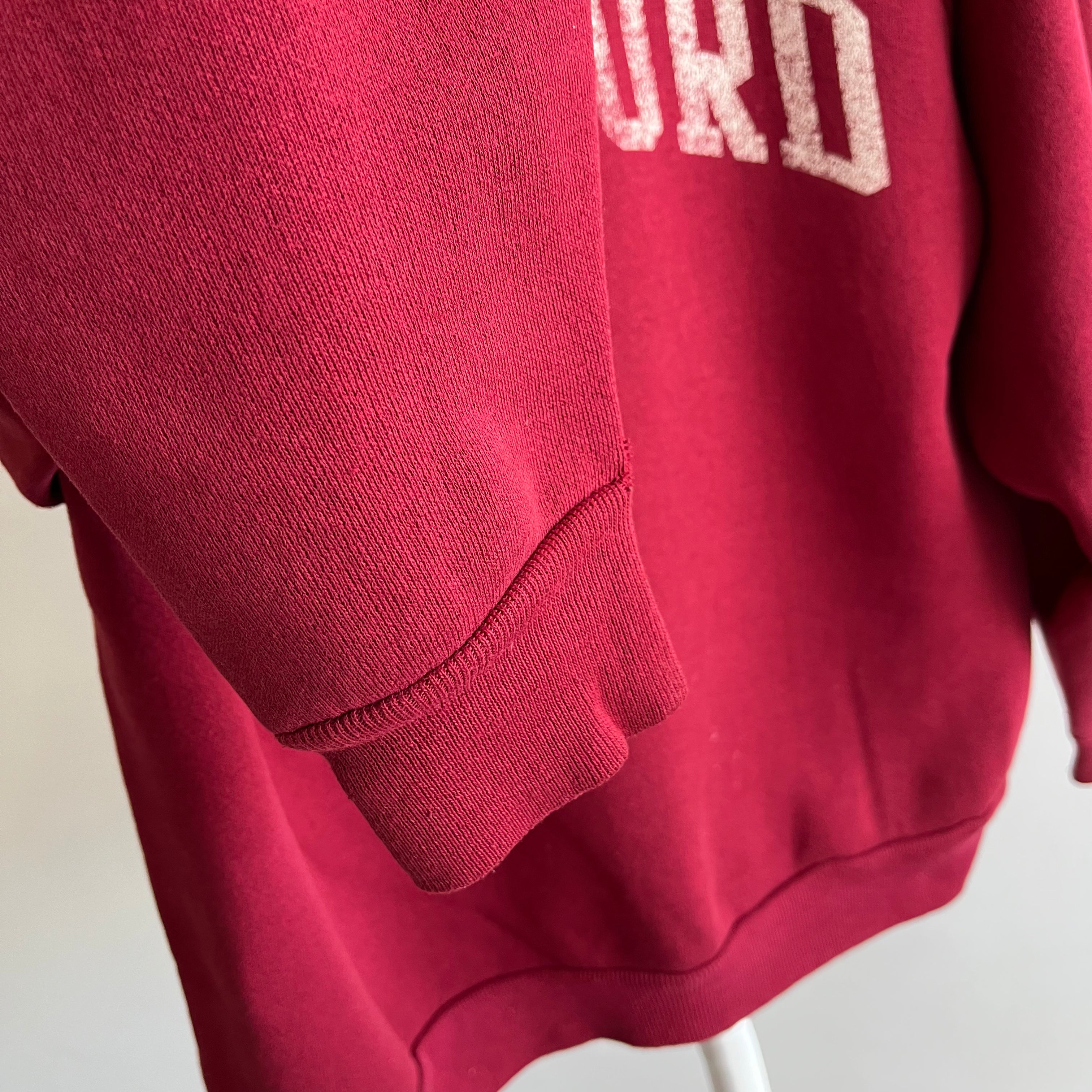 1970/80s Stanford University Sweatshirt with Mending