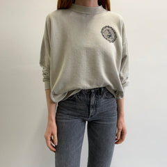 1990s Super Shredded Paper Thin Split Collar Front and Back Grand Canyon Sweatshirt