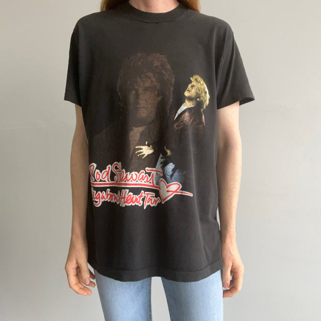 1991-92 Rod Stewart Vagabond Heart Tour Front and Back T-Shirt