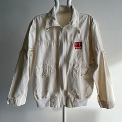 1980s Cotton Canvas Bermuda Zip Up Jacket