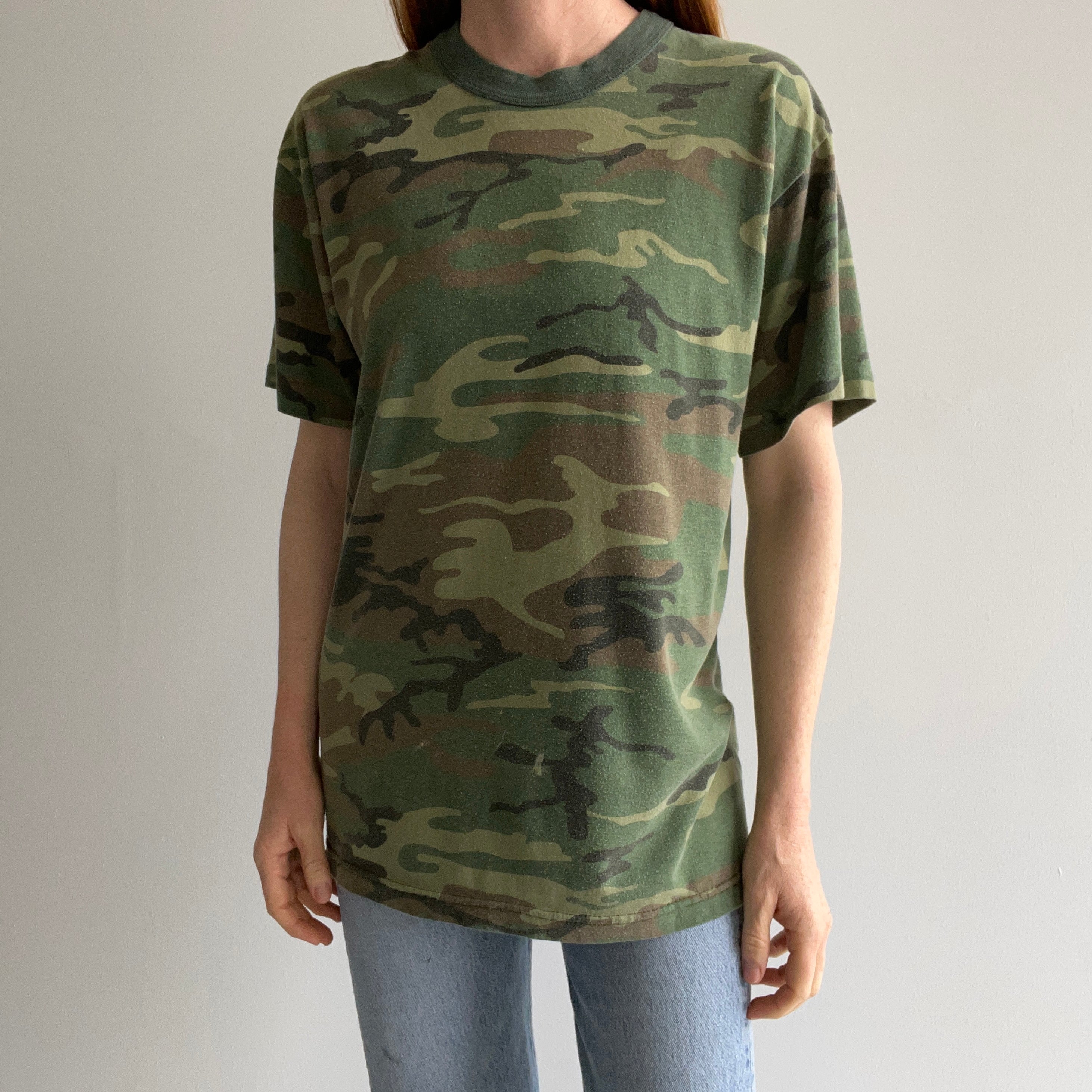 1980s Camo T-Shirt - Great Fit!
