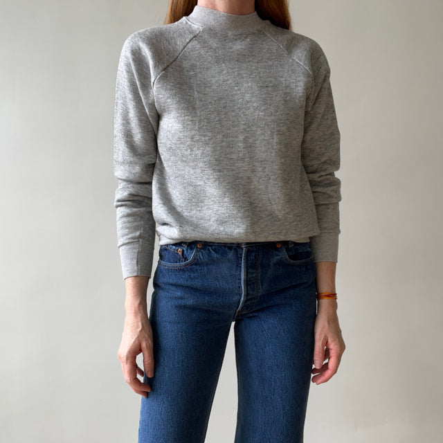 1980s Blank Grey Sweatshirt
