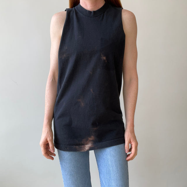 1997 Bike Week Daytona Beach Cut-Off T-Shirt with Bleach Staining