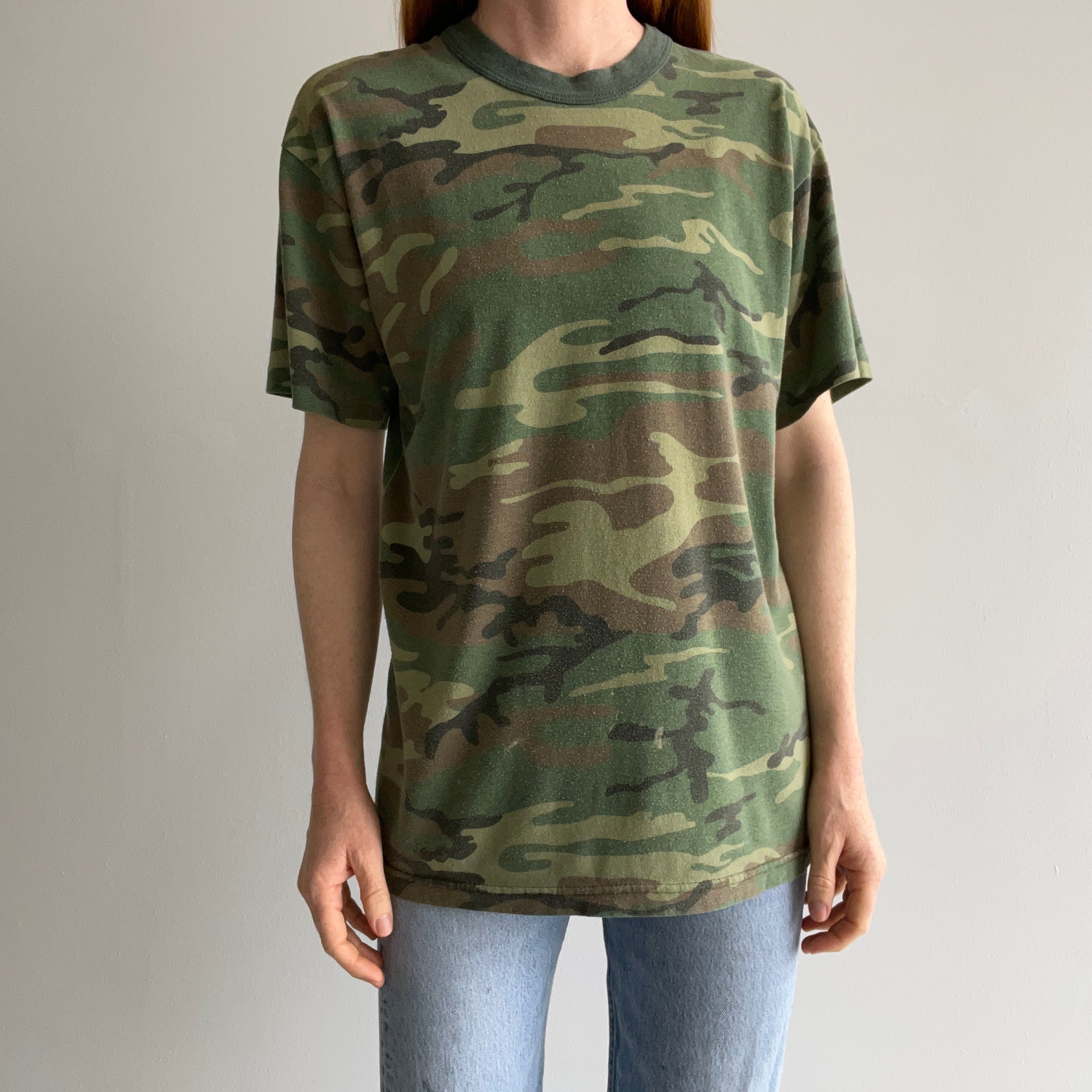 1980s Camo T-Shirt - Great Fit!