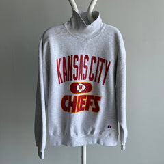 1990s Kansas City Chiefs Turtleneck Sweatshirt by Russell Brand - !!!