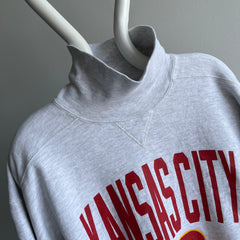 1990s Kansas City Chiefs Turtleneck Sweatshirt by Russell Brand - !!!