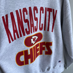 1990s Kansas City Chiefs Turtleneck Sweatshirt by Russell Brand - !!!